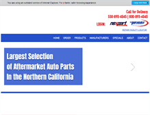 Tablet Screenshot of brakepartssupply.com